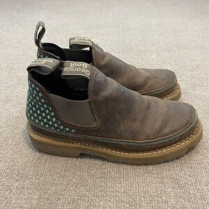 Georgia Boot Boots Womens Size 9.5 Brown Slip On Georgia Giant Romeo GB00405